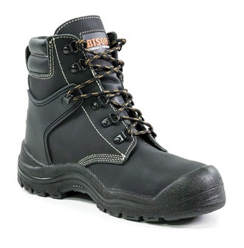 Wolf Lace Up Safety Boot Black