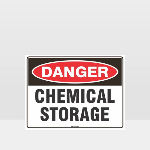 Sign Chemical Storage 600x200mm