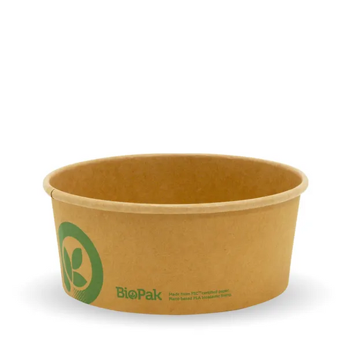 BioBowl Kraft 115x106mm740ml 500/Ctn