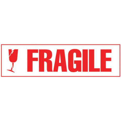 Snell Shiping Fragile Label 28x128mm 250/Box