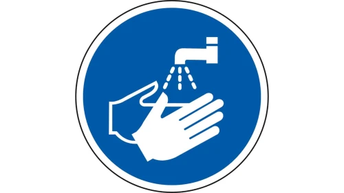 Sign ACM - Wash Hands Circle 400mm