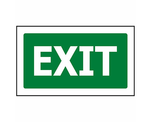 Sign ACM - Exit - Green 340x200mm