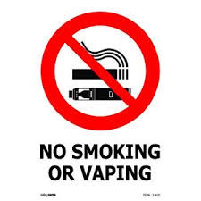 No Smoking Or Vaping Sign 240x340mm