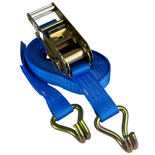 Ratchet Tiedown Double J Hook - 35mmx6m