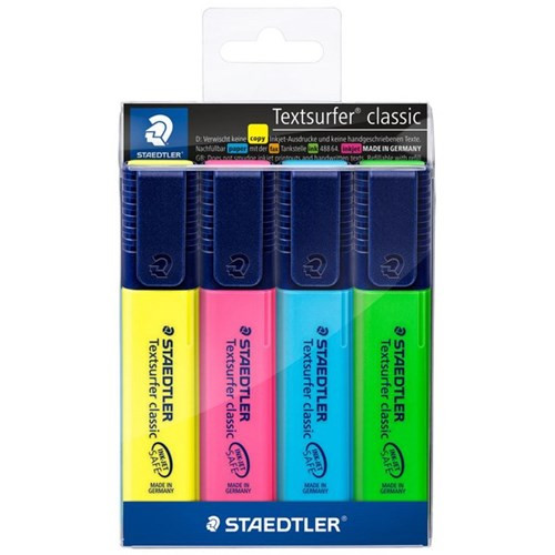 Staedtler Textsurfer Classic Highlighters Pack 4