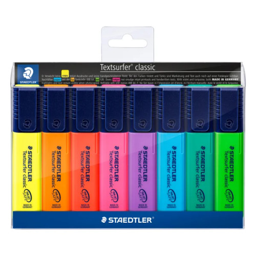 Staedtler Textsurfer Classic Highlighters Pack 8