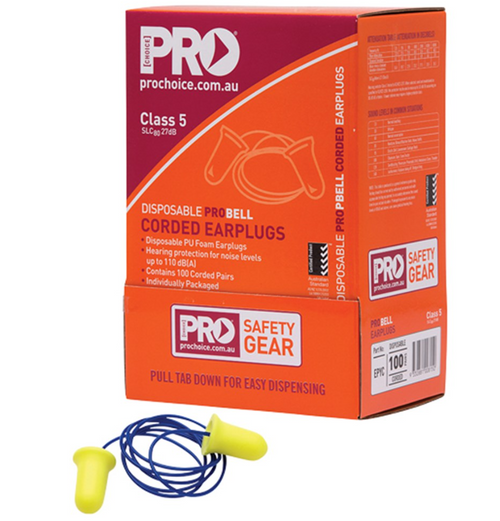 Probell Earplug Disposable Corded - Yellow