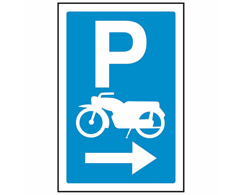 Sign Motorcycle 300x450mm