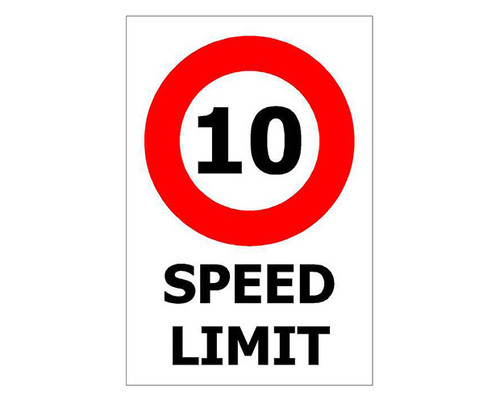 Sign ACM - 10Kmh 300x450mm