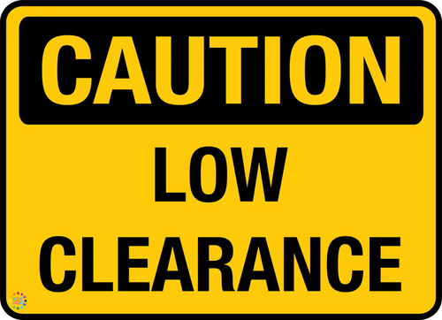 Sign ACM - Low Clearance 1200x150mm
