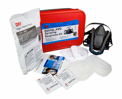 3M 6551QL A1P2 Spraying Respirator Kit Large 2/Case