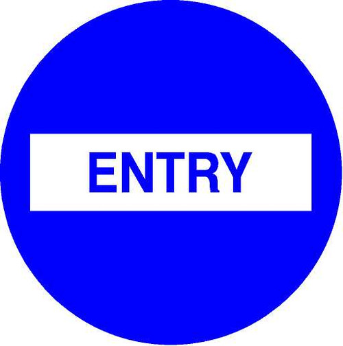Sign Entry Reflective 1700mmx700mm