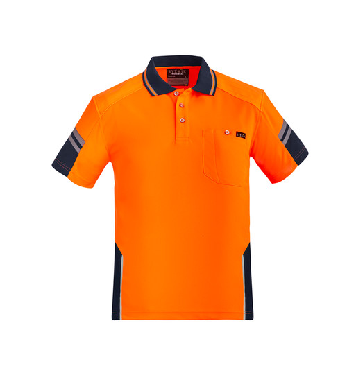 Mens Hi Vis Reinforced S/Sleeve Polo