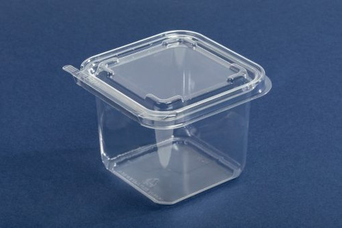 Tamperproof Clear RPET Food Containers, 120x120x90mm