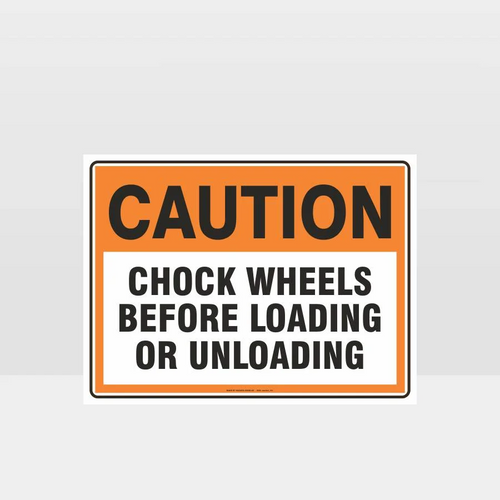 Sign ACM Danger Chock Wheels - Rigid -450x300mm