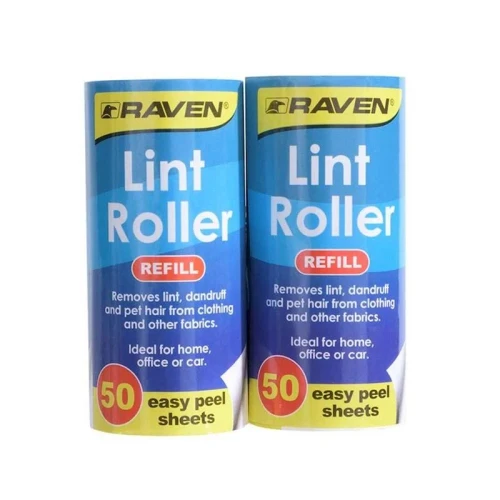 Lint Roller Refill Twin Pack 50 sheets/Roll 6 Pack/Ctn