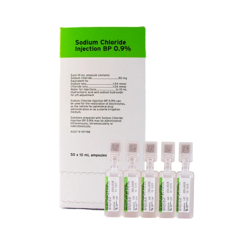 Saline Irrigation Solution 10ml 50/Box