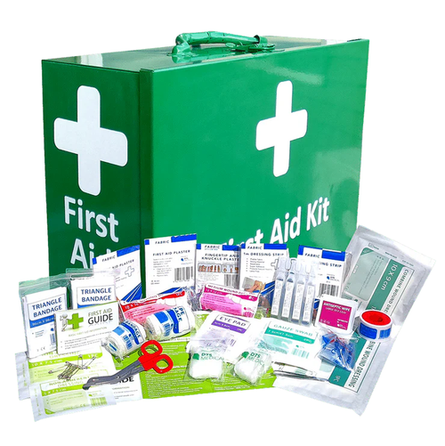 First Aid Kit Metal Cabinet Wall Mount 51-75 People