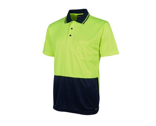 Polo Hi Vis Non-Cuff Jacquard