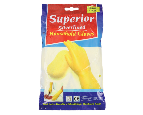 Rubberex Gloves Silver Lined