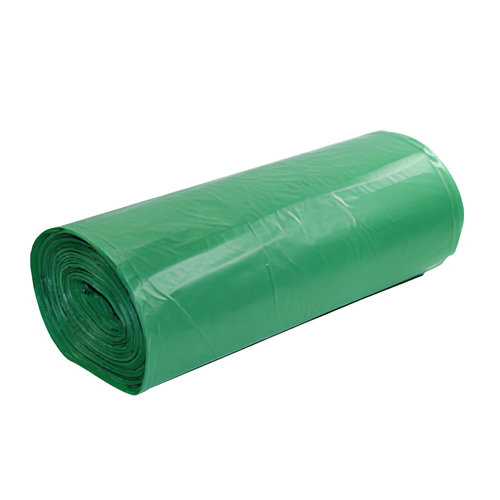 Liner LDPE 1270/1070x2500mm 125um Green POR Bags15/roll