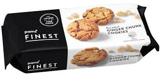 Pams Finest Ginger Chunk Cookies 300g