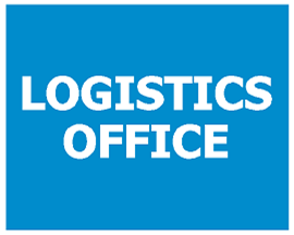 Sign ACM - Logistics Office - Blue/White - 480x600mm