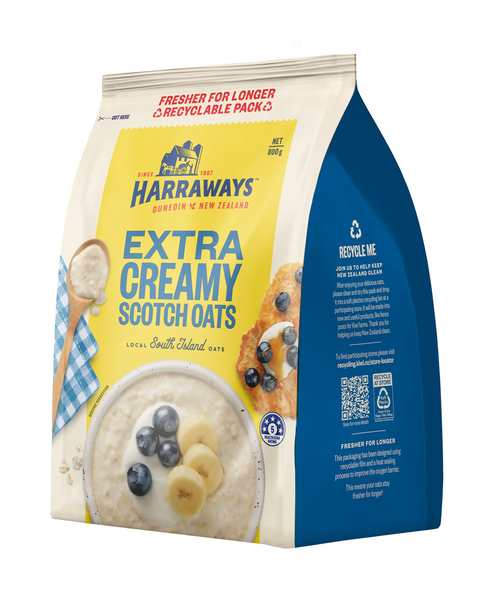 Harraways Extra Creamy Scotch Oats Inner Bag 800g