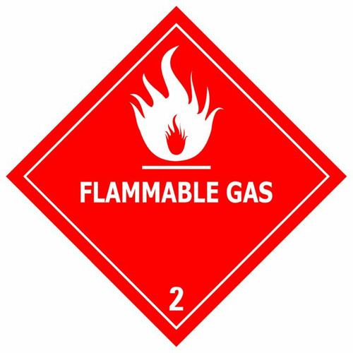 Safety Sign ACM Class 2 Flammable Gas 600x900mm
