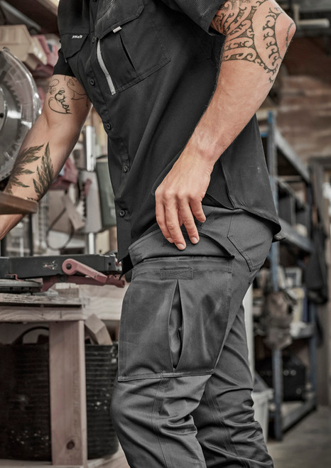 Syzmik Mens Essential Basic Stretch Cargo Pants