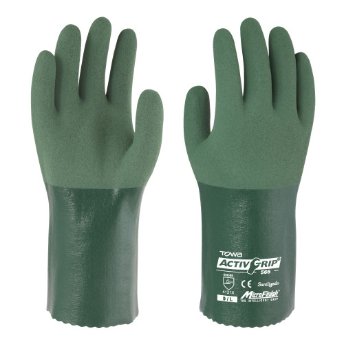Towa Activgrip 566 Nitrile Glove 300mm -Green