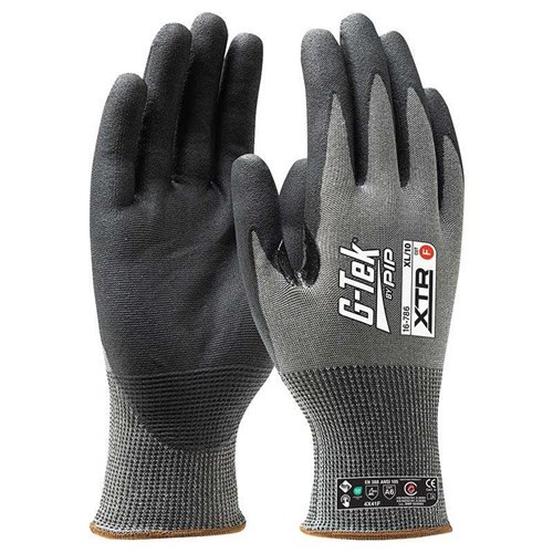 G-Tek Xtr 18G Cut F Palm Dip Glove