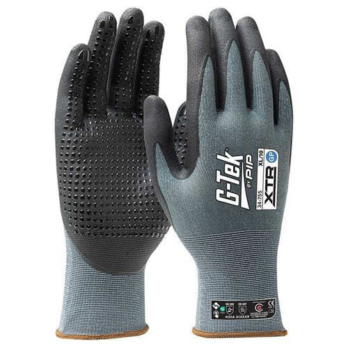 G-Tek XTR 15G GP Nitrile Dotted Glove