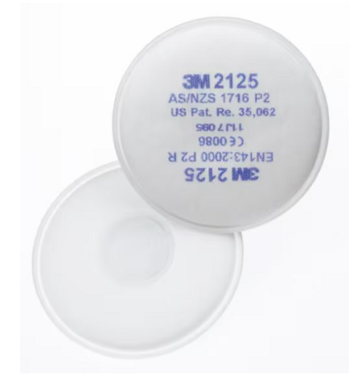 3M 2125 P2 Filter 2ea/Bag 100ea/Case