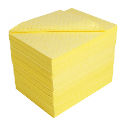 Absorbent Pads Hazchem Yellow 300GSM 10pk