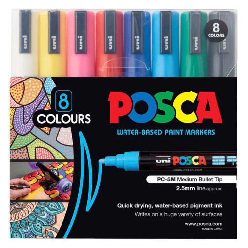 Uni Posca Paint Marker Bullet Tip Med 1.8-2.5mm
