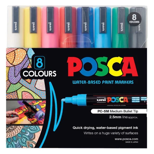 Uni Posca Paint Marker Bullet Tip Med 1.8-2.5mm