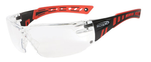 Scope Speed Red/Black Titanium Coat Safety Glasses