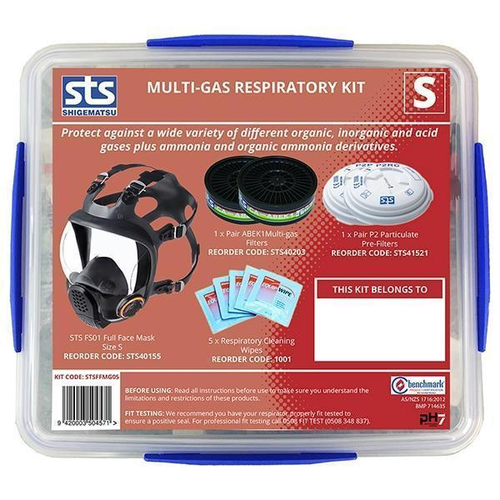 Multi-Gas Respiratory Starter Kit. STS Full Face FS01