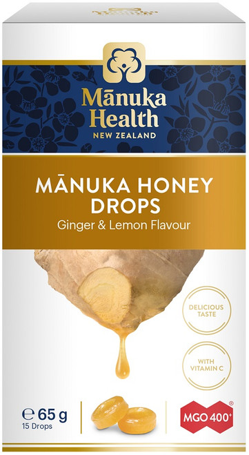 Pouch Manuka Health Lozenges Lemon Ginger 250g US