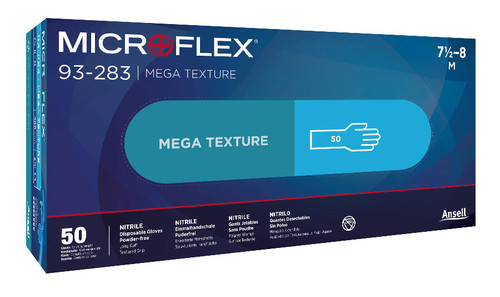 Ansell MicroFlex 93-283 Mega Textured Nitrile Gloves