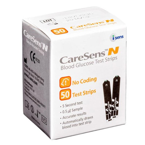 Caresens 'n' Test Strips 50/pkt