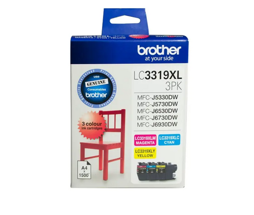 Brother Inkjet Ink Cartridge LC3319XL High Yield Tri Colour