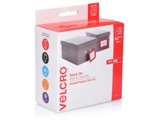 Velcro Brand Hook And Loop Dots 22mm Pack 62