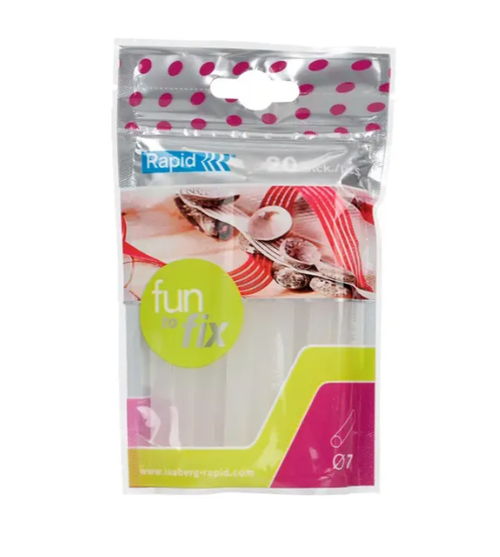 Rapid Glue Gun Sticks 7mm Clear Pack 20