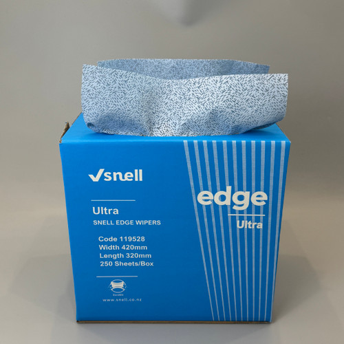 Snell Heavy Duty Wipers- Blue -250 /Ctn
