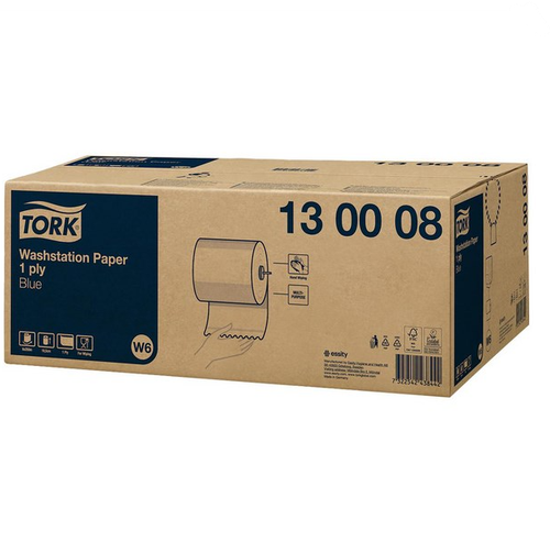 Tork Washstation Paper Blue 1 Ply W6 6/ctn