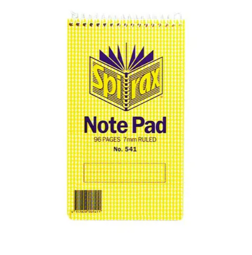 Spirax 541 Notebook Top Opening 147x88mm 96 Pages