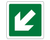 Sign PVC - Exit - Arrow Down Left - 200x200mm