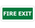 Sign PVC - Fire Exit - 450x200mm